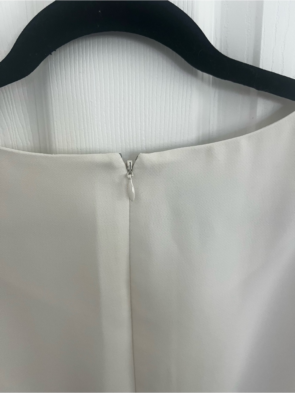 Talbots Cream V-Neck Short Sleeve Midi Dress - Picture 6 of 7